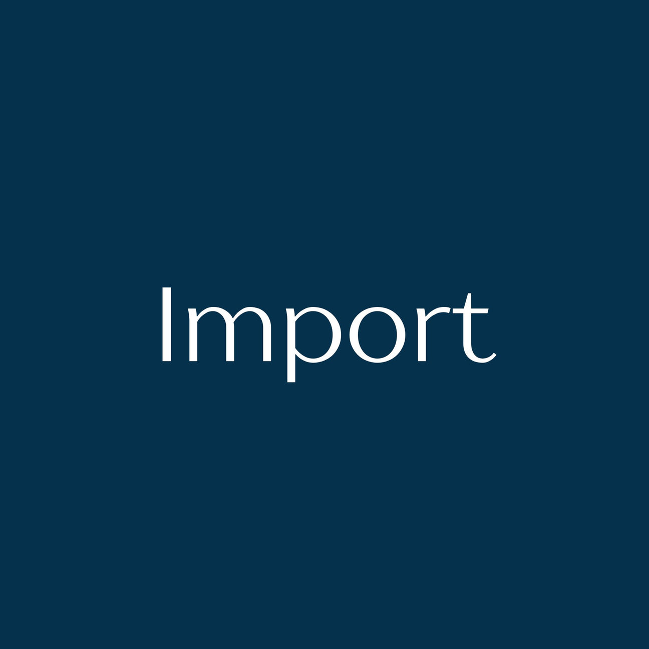Import