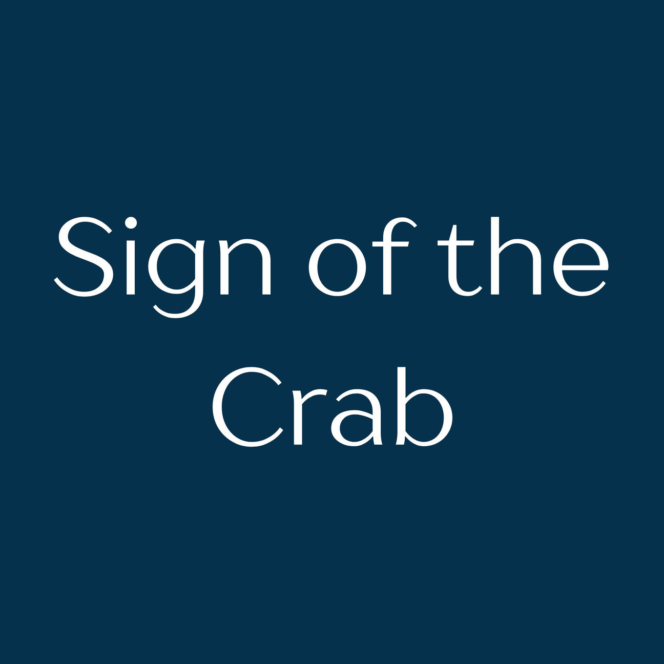 Sign of Crab