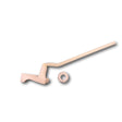 Briggs B357107  Tank Trip Lever  in Biscuit