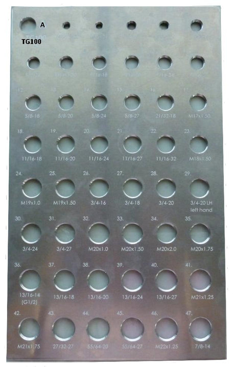 Jerich  thread gauge board
