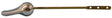 Jerich TL1000SP tank lever plated steel arm